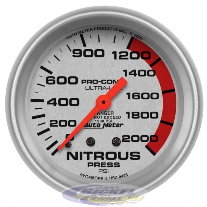 2-5/8, Ultra Lite, Nitrous Pressure Gauge